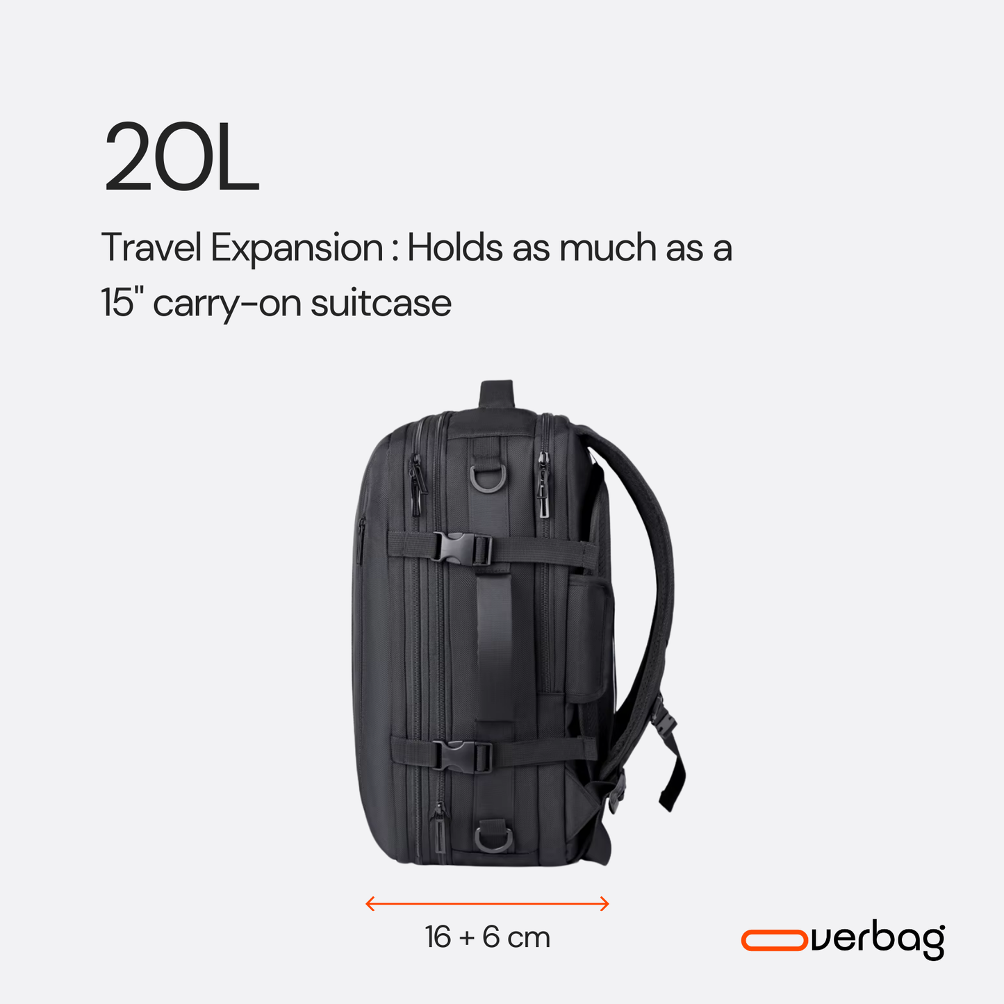 Overbag V2  – Compression Travel Backpack